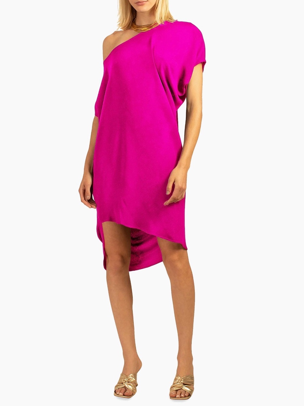 Trina Turk Magenta Draped Radiant Dress